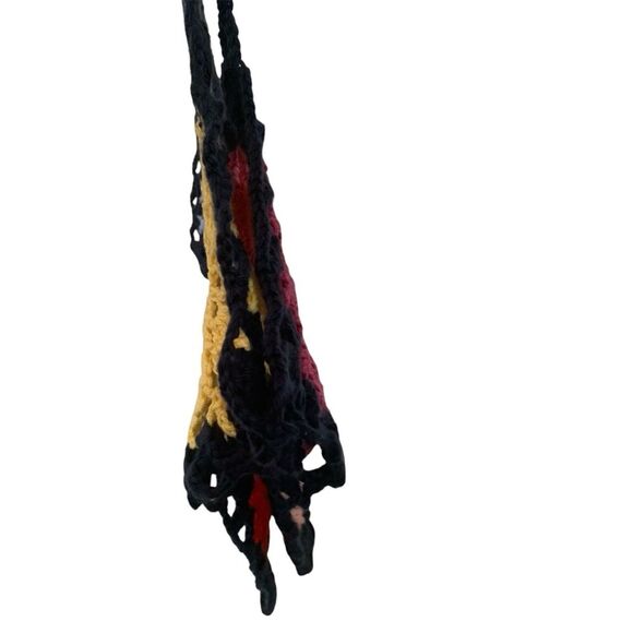 Crochet Swim Coverup Top Handmade Women’s Size L/XL Multicolor Reversible Beach - Picture 6 of 7